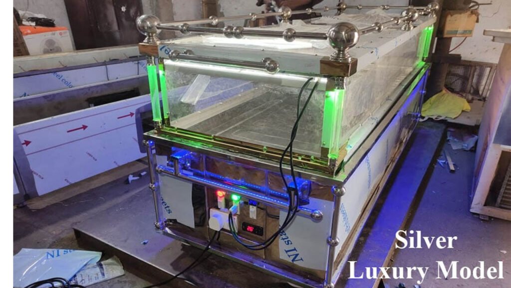 Silver Luxury Dead Body Freezer Box